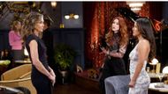 Diane (Susan Walters) and Audra (Zuleyka Silver) traded barbs while Sally (Courtney Hope) tried to play peacemaker on The Young and the Restless | Image: JPI